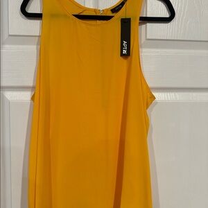 NWT Yellow chiffon Apt 9 tank-xl